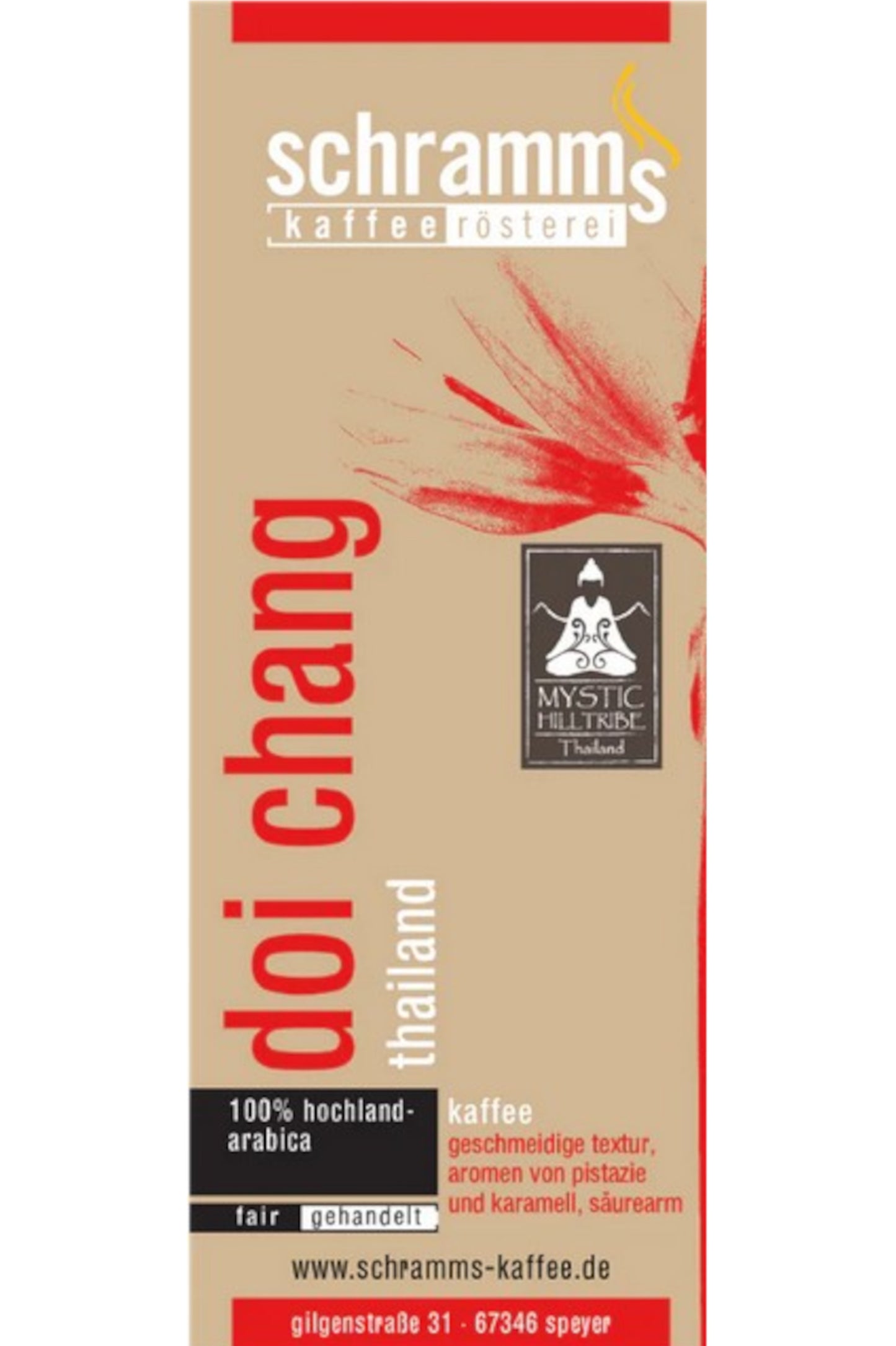 Doi Chang aus Thailand als fair gehandelter Arabica mit weicher Textur und süßnussigem Aromaprofil