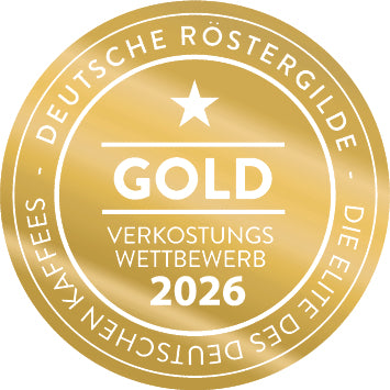 
                  
                    Goldmedaille der DeutschenRoestergilde für Espresso Bueno
                  
                