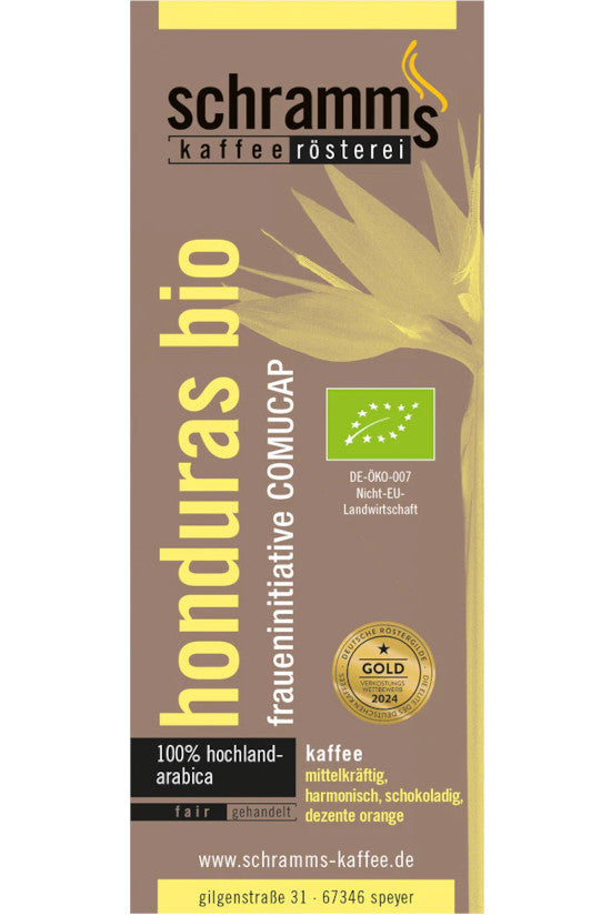 Honduras Bio Kaffee mit Schokolade, feiner Orangennote und angenehmer Säure