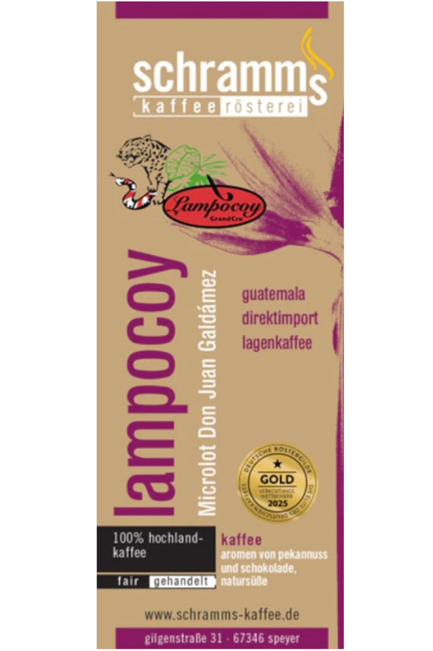 Lampocoy Kaffee aus Guatemala mit Schokolade, Pekannuss und vollmundigem Charakter