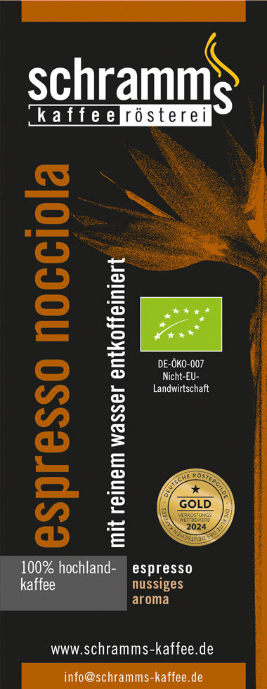 Espresso Nocciola - schonend mit Wasser entkoffeiniert Großpackung