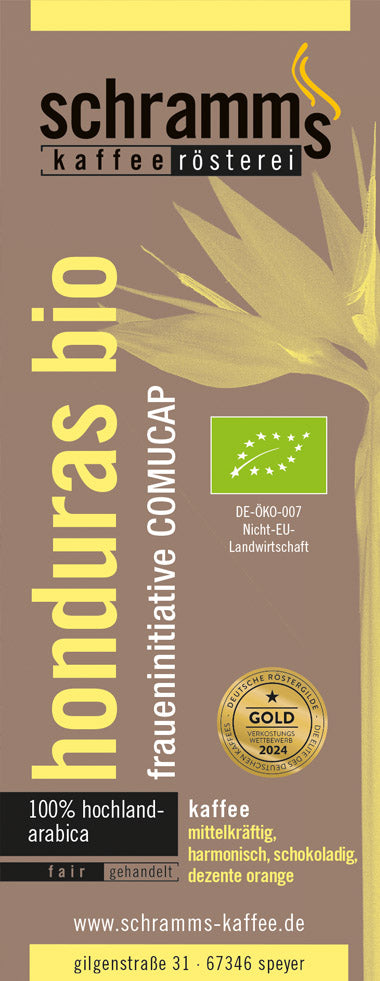 Honduras Bio - Fraueninitiative COMUCAP | Projektkaffee - Großpackung