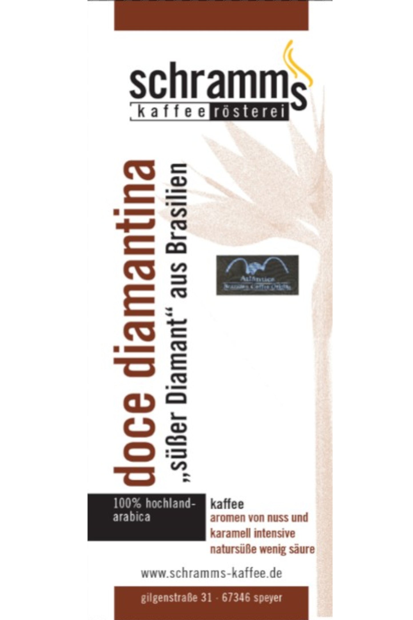 Doce Diamantina Großpackung Brasilien-Arabica mit Natursüße und mildem, schokoladigem Profil 