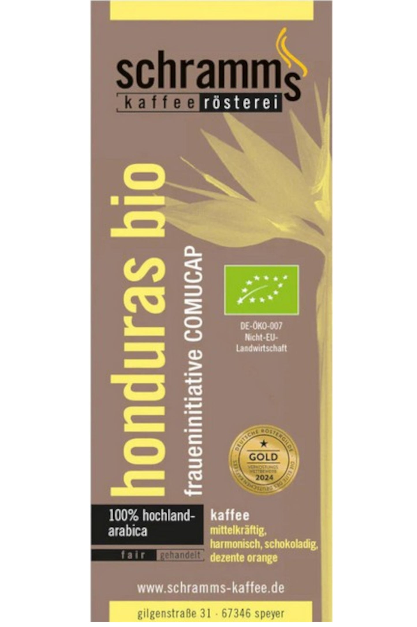 Honduras Bio Kaffee, fair gehandelter 100 % Arabica mit schokoladigem Aroma, Filterkaffee, Vollautomat 