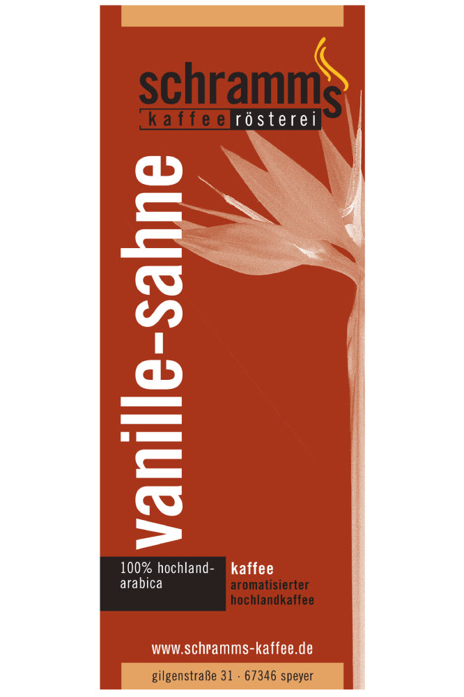 Vanille-Sahne - Aromatisierter Kaffee – Schramms Kaffee Vanille-Sahne - Aromatisierter Kaffee – Schramms Kaffee